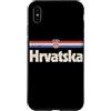 Retro Croatia Vintage Hrvatska Custodia per iPhone XS Max Retro Hrvatska Bandiera Croazia Croato