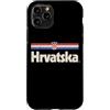 Retro Croatia Vintage Hrvatska Custodia per iPhone 11 Pro Retro Hrvatska Bandiera Croazia Croato
