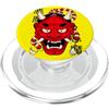 Japan Hannya Red Mask Artwork Red Demon Devil Oni Hannya Maschera PopSockets PopGrip per MagSafe