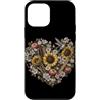 Hummingbird Apparel For You Custodia per iPhone 12 mini Insegnante Girasole Colibrì Libri Cuore Floreale