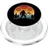 Bigfoot 4th Of July Tees Bigfoot 4 luglio Sasquatch Fireworks USA Retro Patriot PopSockets PopGrip per MagSafe
