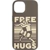 Funny Retro Wrestling Grappling Sport Fi Custodia per iPhone 14 Citazione abbracci gratis Wrestling classico Wrestler professionista