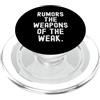 Witty Sarcastic Humor Clever Wordsmith Q Voci Le Armi Deboli Spiritoso Citazione Uomini Donne PopSockets PopGrip per MagSafe