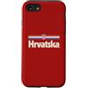 Retro Croatia Vintage Hrvatska Custodia per iPhone SE (2020) / 7/8 Retro Hrvatska Bandiera Croazia Rosso Croato