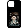 Cappuccino Coffee Drinker Designs Custodia per iPhone 15 Divertente caffè amante mattina caffeina tossicodipendente caffè umorismo