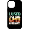 Grandkids In Charge Funny Grandpa Retire Custodia per iPhone 12 Pro Max Avevo il comando e poi ho avuto i nipoti
