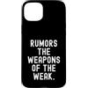 Witty Sarcastic Humor Clever Wordsmith Q Custodia per iPhone 15 Plus Voci Le Armi Deboli Spiritoso Citazione Uomini Donne