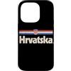 Retro Croatia Vintage Hrvatska Custodia per iPhone 14 Pro Retro Hrvatska Bandiera Croazia Croato
