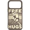 Funny Retro Wrestling Grappling Sport Fi Custodia per iPhone 17 Pro Max Citazione abbracci gratis Wrestling classico Wrestler professionista