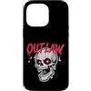 Dark Fantasy Art Custodia per iPhone 14 Pro Max Teschio Fuorilegge Rosso Occhi Stella Gotica
