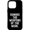 Witty Sarcastic Humor Clever Wordsmith Q Custodia per iPhone 16 Pro Voci Le Armi Deboli Spiritoso Citazione Uomini Donne