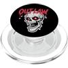 Dark Fantasy Art Teschio Fuorilegge Rosso Occhi Stella Gotica PopSockets PopGrip per MagSafe