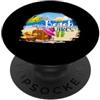 Holiday / Vacation Apparel & Clothing Spiaggia Vibes in estate in vacanza PopSockets PopGrip Adesivo