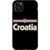 Retro Croatia Vintage Hrvatska Custodia per iPhone 11 Pro Max Retro Croazia Bandiera Hrvatska Croato