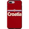 Retro Croatia Vintage Hrvatska Custodia per iPhone 7 Plus/8 Plus Retro Croazia Bandiera Hrvatska Rosso Croato