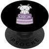 birthday animal cake food party celebrat Capra con torta di compleanno PopSockets PopGrip Adesivo