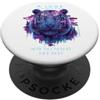 A Look into the Future Designs Uno sguardo al futuro design futuristico Tiger SciFi PopSockets PopGrip Adesivo