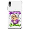 Generic Custodia per iPhone XR Granny Grunts Divertente Carino