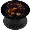 Hummingbird Apparel For You Spettrale Halloween Zucca Floreale Strega Autunno Estetica PopSockets PopGrip Adesivo
