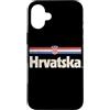 Retro Croatia Vintage Hrvatska Custodia per iPhone 16 Plus Retro Hrvatska Bandiera Croazia Croato