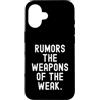Witty Sarcastic Humor Clever Wordsmith Q Custodia per iPhone 16 Voci Le Armi Deboli Spiritoso Citazione Uomini Donne