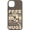 Funny Retro Wrestling Grappling Sport Fi Custodia per iPhone 14 Plus Citazione abbracci gratis Wrestling classico Wrestler professionista