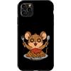 mouse pasta foodie cartoon fun rodent Ca Custodia per iPhone 11 Pro Max Cartone animato Mouse
