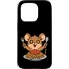 mouse pasta foodie cartoon fun rodent Ca Custodia per iPhone 15 Pro Cartone animato Mouse