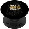 Cerebrum Labs Educated Guess Specialist Matematica Humor PopSockets PopGrip Adesivo