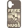 Funny Retro Wrestling Grappling Sport Fi Custodia per iPhone 17 Citazione abbracci gratis Wrestling classico Wrestler professionista