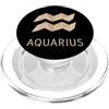 aquarius zodiac Paperfolding waves air A Acquario Paperfolding Zodiac Graphic PopSockets PopGrip per MagSafe