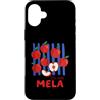 Cute Fun Italian Italy Summer Lover Vibe Custodia per iPhone 16 Plus La Vita Mela Mela Vita Retro Vintage Mele Frutta Italiana