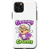Generic Custodia per iPhone 11 Pro Granny Grunts Divertente Carino