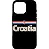 Retro Croatia Vintage Hrvatska Custodia per iPhone 16 Pro Retro Croazia Bandiera Hrvatska Croato