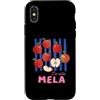 Cute Fun Italian Italy Summer Lover Vibe Custodia per iPhone X/XS La Vita Mela Mela Vita Retro Vintage Mele Frutta Italiana
