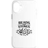 Confezione regalo per avvolgimento di fi Custodia per iPhone 16 Plus Beads and Stone per creare gioielli con avvolgimento di