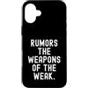 Witty Sarcastic Humor Clever Wordsmith Q Custodia per iPhone 16 Plus Voci Le Armi Deboli Spiritoso Citazione Uomini Donne