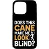 Punti di disabilità di accessibilità spe Custodia per iPhone 15 Pro Max Does This Cane Make Me Look Blind Vision Impared Sarcasm |-