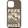 Funny Retro Wrestling Grappling Sport Fi Custodia per iPhone 12 mini Citazione abbracci gratis Wrestling classico Wrestler professionista