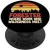 Forestry Gifts Dove Lavoro e Wilderness incontrano Forester PopSockets PopGrip Adesivo