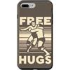 Funny Retro Wrestling Grappling Sport Fi Custodia per iPhone 7 Plus/8 Plus Citazione abbracci gratis Wrestling classico Wrestler professionista