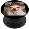 Dog Funny Chihuahua Cute Art Graphics (H Hola Divertente Chihuahua Cane Sfocato Meme Spagnolo PopSockets PopGrip Adesivo