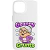 Generic Custodia per iPhone 14 Granny Grunts Divertente Carino
