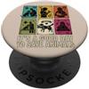 Vet Tech Save Animals Veterinarian Women Vet Tech Salva Animali Veterinario Assistente Veterinario PopSockets PopGrip Adesivo