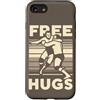Funny Retro Wrestling Grappling Sport Fi Custodia per iPhone SE (2020) / 7/8 Citazione abbracci gratis Wrestling classico Wrestler professionista
