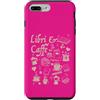 IM Design Custodia per iPhone 7 Plus/8 Plus Libri & Caffè grafica per appassionati lettura e caffeina.