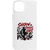Ninja Shadow and Warrior Stealth Samurai Custodia per iPhone 14 Plus Shadow Strikes Primo Ninja Moonlit Castle