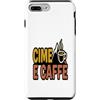 Trekking e Caffè Enthusiast Custodia per iPhone 7 Plus/8 Plus Amante del Trekking Alpino Caffè e Montagna Passione
