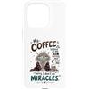 Cappuccino Coffee Drinker Designs Custodia per iPhone 15 Pro Divertente caffè amante mattina caffeina tossicodipendente caffè umorismo