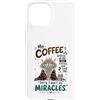 Cappuccino Coffee Drinker Designs Custodia per iPhone 15 Divertente caffè amante mattina caffeina tossicodipendente caffè umorismo